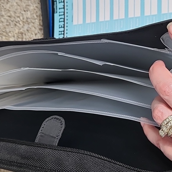 Plan Ahead Purple and Black Aviator Binder - Picture 5 of 7